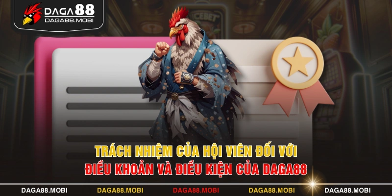 Trách nhiệm của hội viên đối với điều khoản và điều kiện của DAGA88